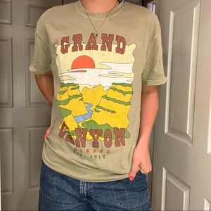 Grand Canyon army green t-shirt